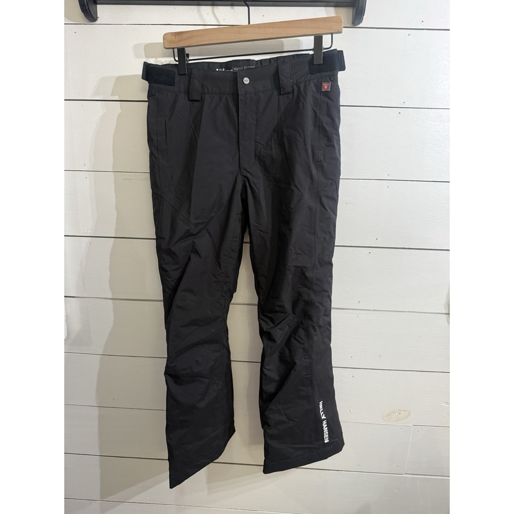 Helly Hansen Helly Tech Ski Snowboard Pants Kids 12 Black Insulated Waterproof